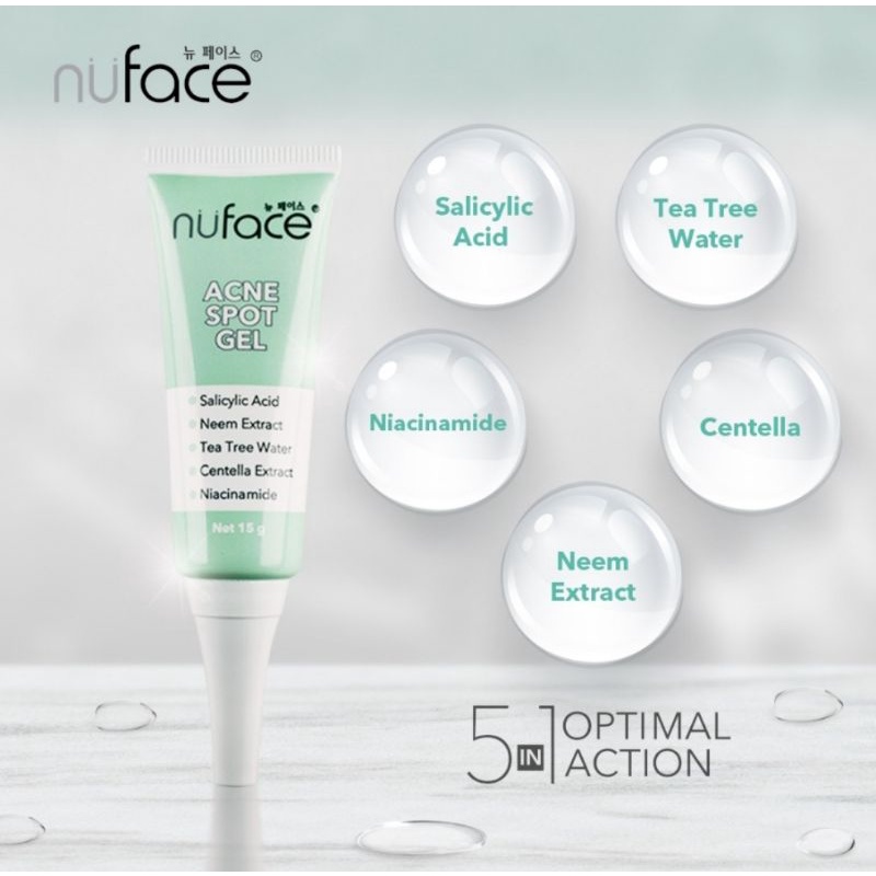 Nuface Acne Spot Gel Treatment 15g Obat Jerawat dan Bekas Jerawat