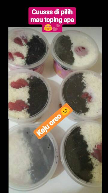 

Salad buah segar toping keju oreo cup 400ml