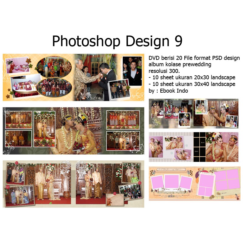 Photoshop Design 9 PSD 9 Traditional Wedding Pernikahan tradisional