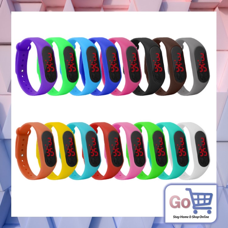 Go - J169 Jam Tangan Band Watch / Jam Tangan LED / Arloji / Jam Tangan Unisex / Jam Tangan Digital