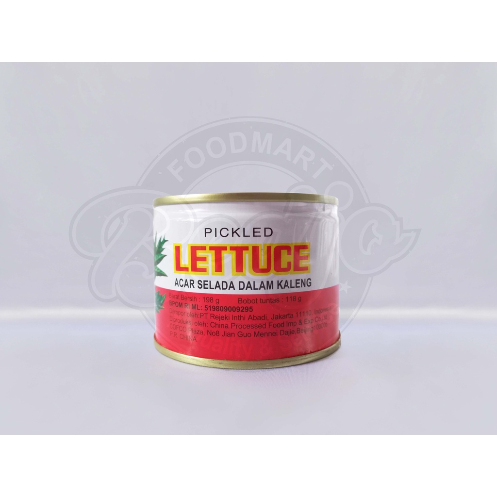 

Narcissus Pickled Lettuce / Acar Selada Caisim Kaleng 198g