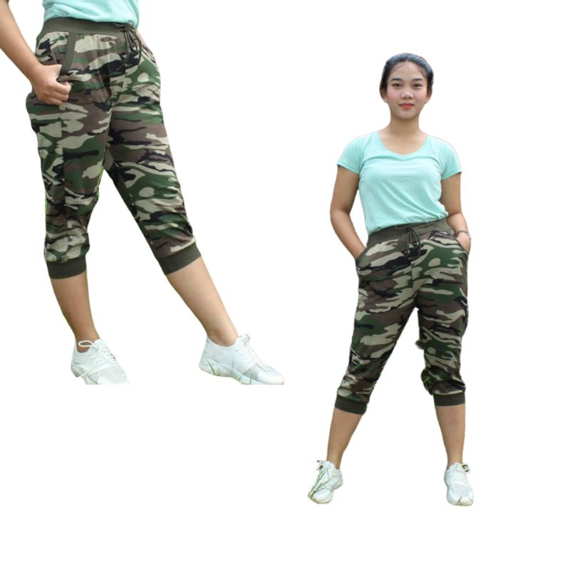 Celana Joger Loreng Army  7 per 8 Adem Super Melar Free Size fit Jumbo Import Premium