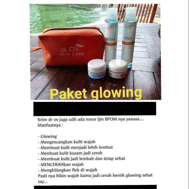 KRIM DR OV SKIN CARE (Paket GLowing)