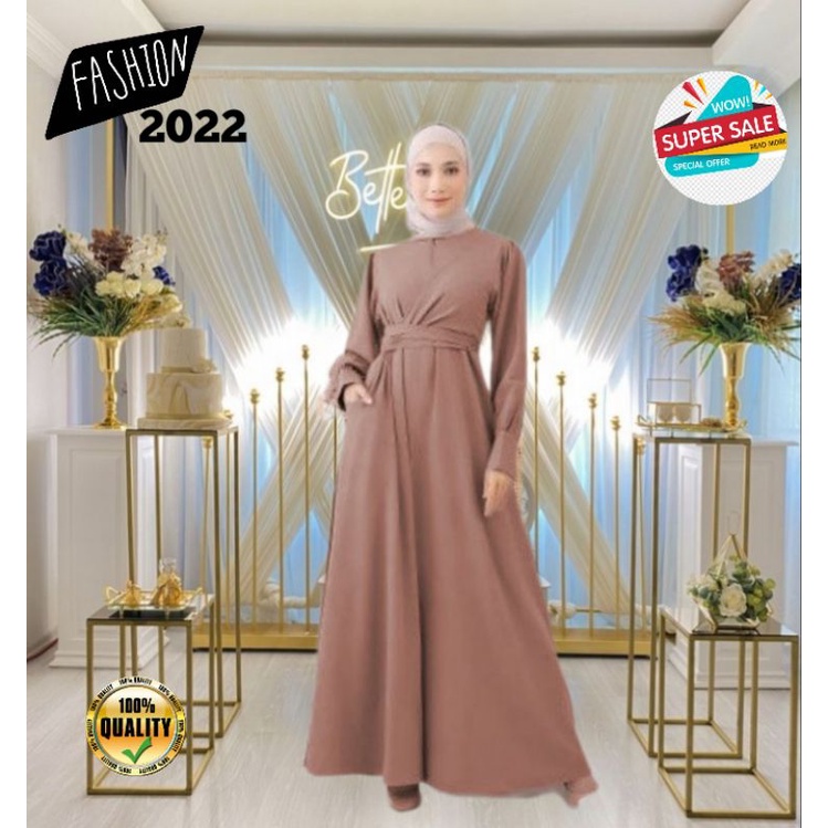 Baju Gamis Wanita Muslim Model Terbaru 2022