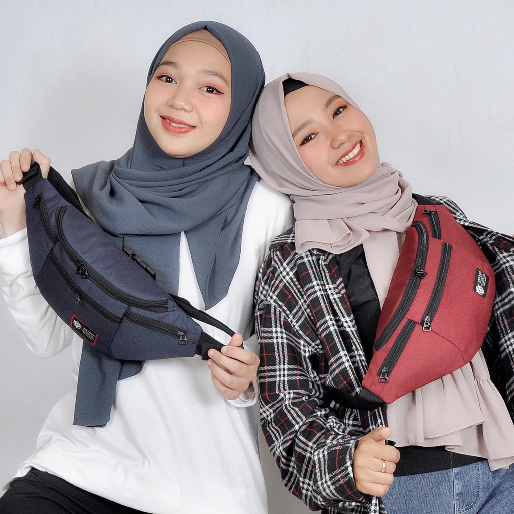 Tas Selempang Pria Wanita Fanteus Waist Bag Distro Crossbody Outdoor