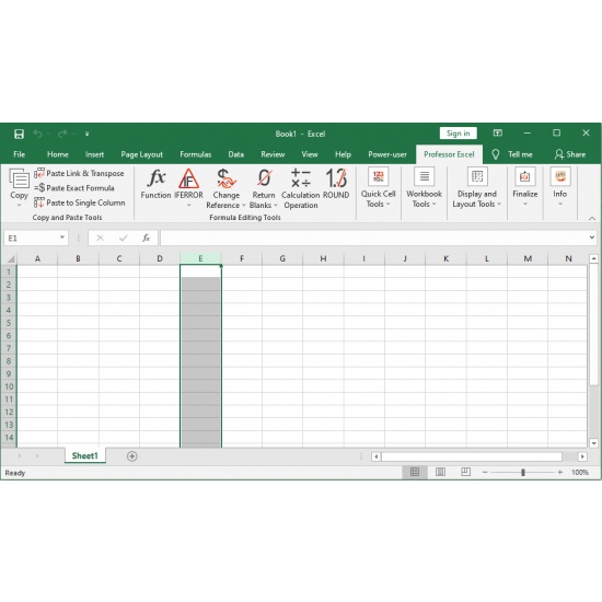 Addons Professor Excel Tools Premium Full Version | Plugin Excel Terbaru Windows | Ms Office Windows