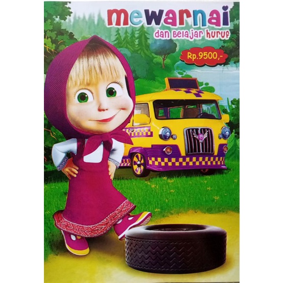 

BUKU MEWARNAI ANAK MASHA AND THE BEAR