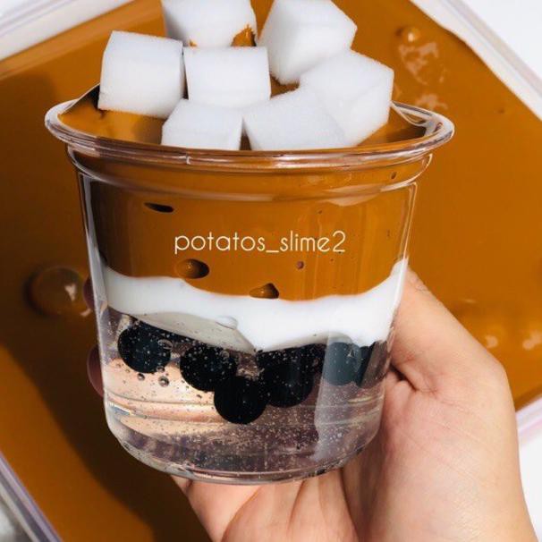 Boba Slime Potatos |  Potatos Slime TERMURAH UKURAN 400ml (KODE 5882)