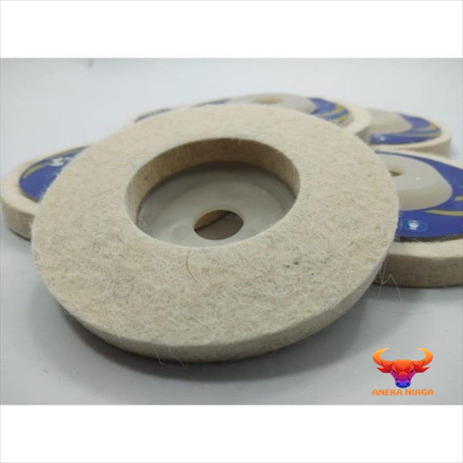 AN22- Batu Gerinda Poles Wol / Grinding Wool / Polishing Wool 4" Inch
