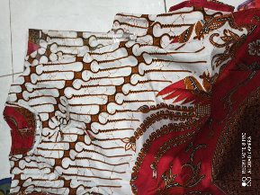 Batik Couple Keluarga Sania Ruffle Ori Ndoro Jowi Dnt Seno Merah Putih