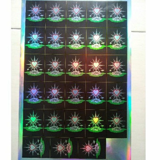 

(DAPAT 28 BIJI) STIKER LEMBAR AN HOLOGRAM MURAH BUNGA TERAT