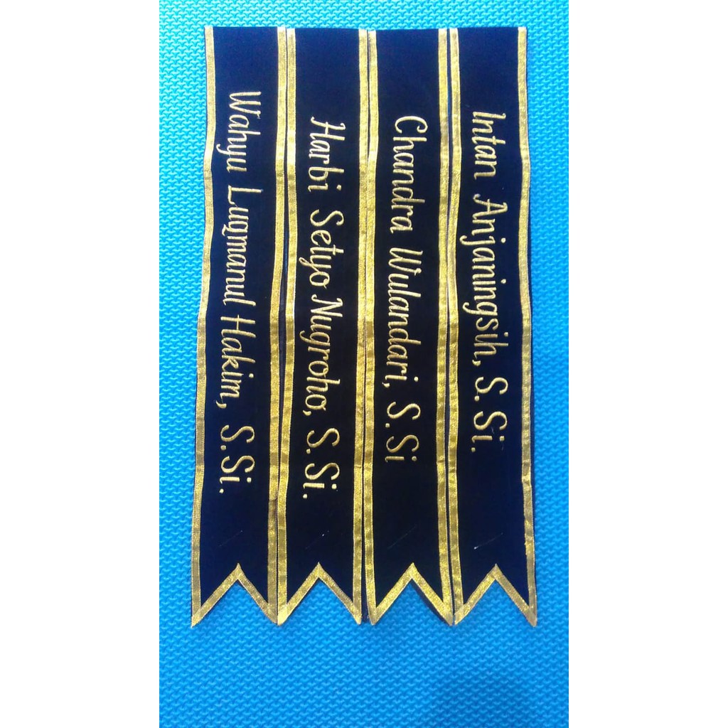 Selempang Wisuda Slempang Sidang Sash Kelulusan Bahan Bludru