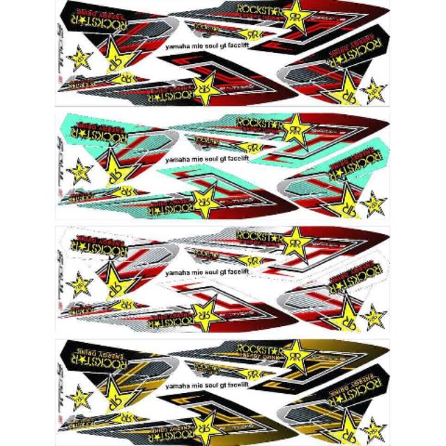 Striping Soul gt 125 All New Variasi Sticker Stiker Scotlite Skotlet Motor List Body Lis Stiker  Lis