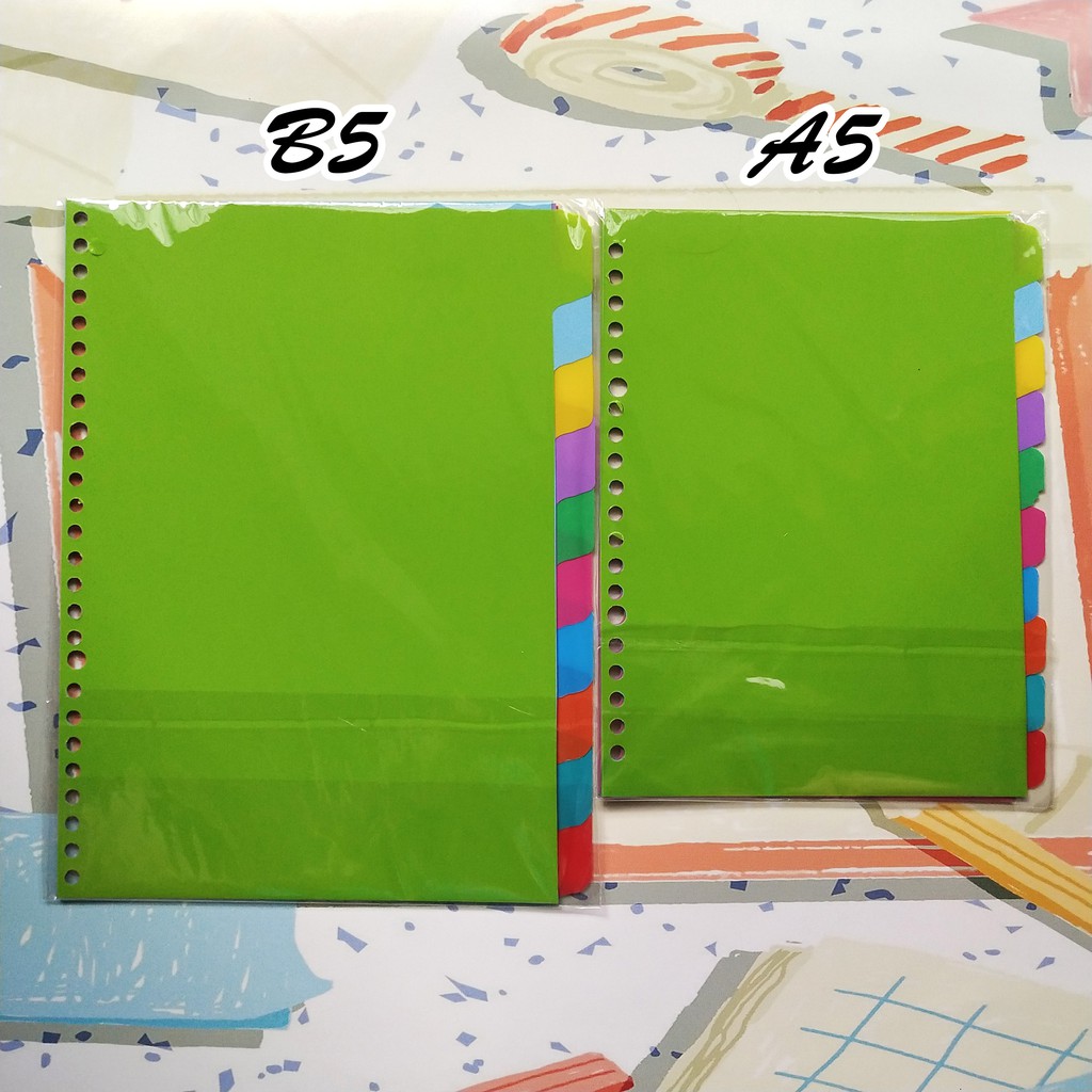 PEMBATAS KERTAS A5 20RING B5 26RING Shopee Indonesia PEMBATAS KERTAS A5 20RING B5 26RING Shopee Indonesia
