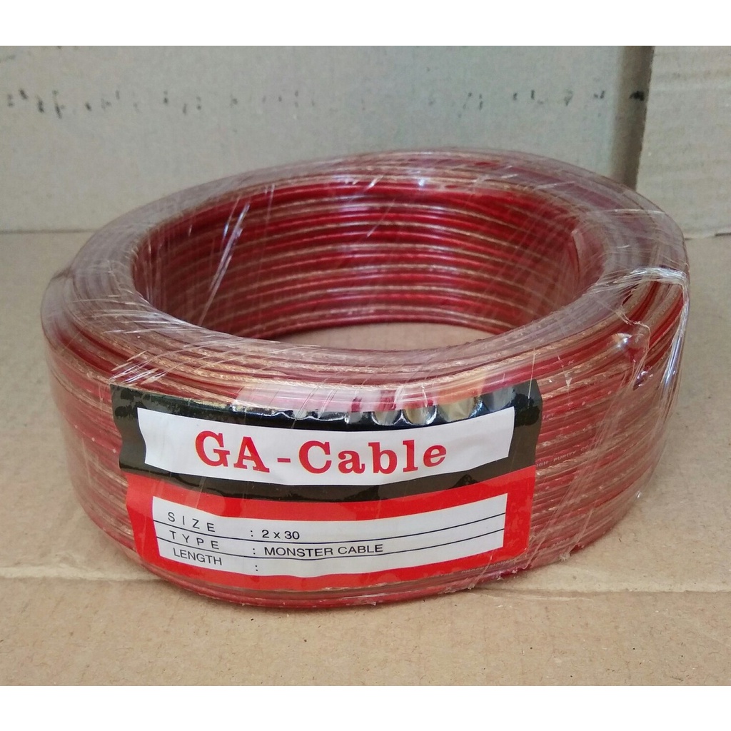 Kabel Audio Transparant Per Meter Kabel Serabut