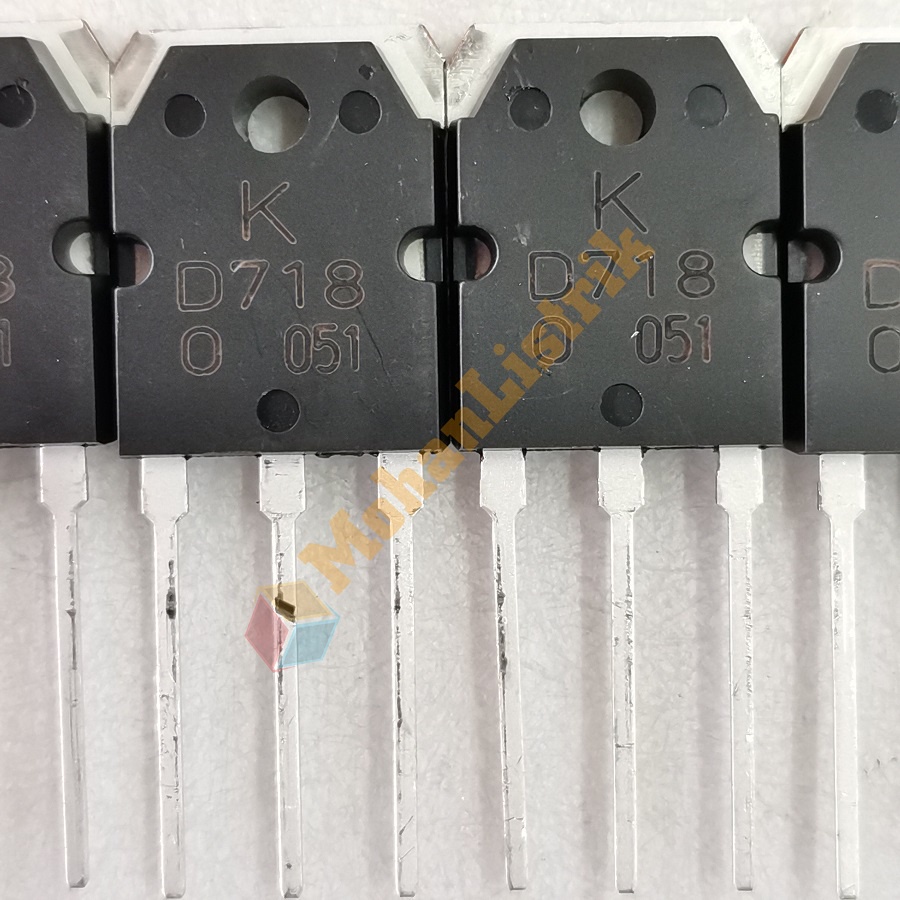 Transistor D718 TR D718 D 718 Transistor NPN Silicon Asli Original KEC