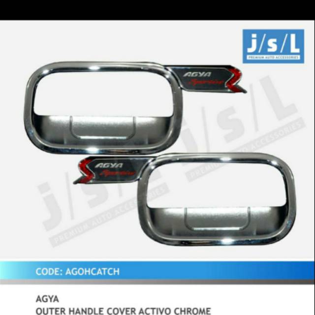 cover Outer mangkok mobil Agya/ Ayla activo chrome jsl