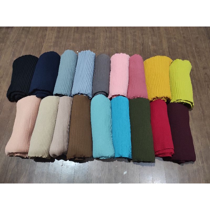 DISKON.! Pashmina FULL PLISKET || Pleated Shawl-7