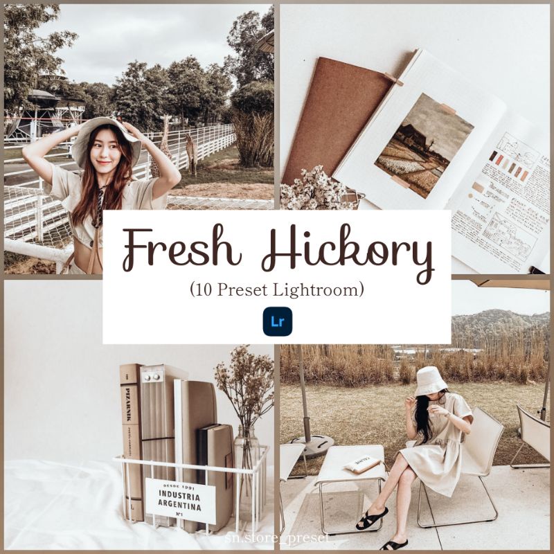 10 PRESET LIGHTROOM MINIPACK FRESH HICKORY For IOS &amp; Android