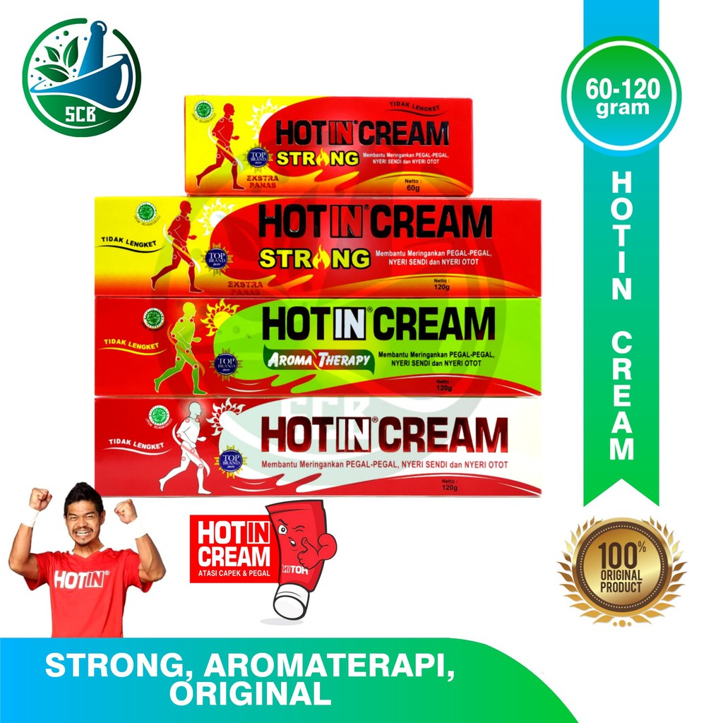 Hot In Cream All Varian - Meringankan Pegal-Pegal, Nyeri Sendi, Nyeri Otot