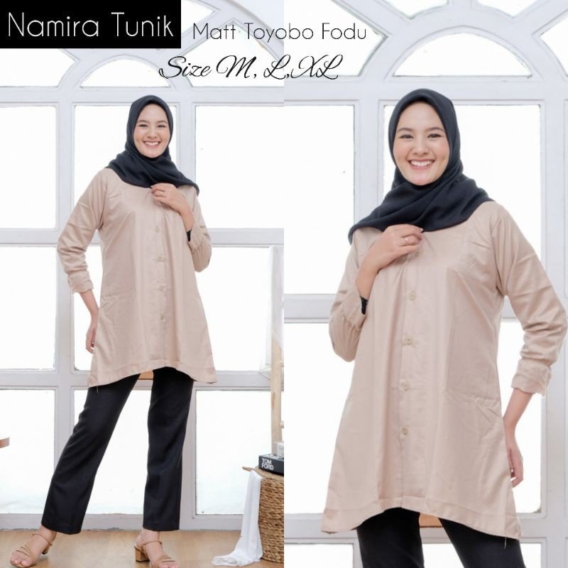 Tunik Namira/Tunik Lylac/Tunik polos Toyobo/kemeja polos wanita/Tunik kantor /kemeja wanita murah