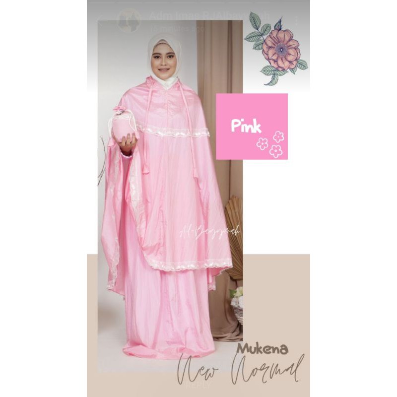 Al Bayyinah - Mukena Parasut Traveling New Normal Mukena Traveling Premium Tipis tidak transparan