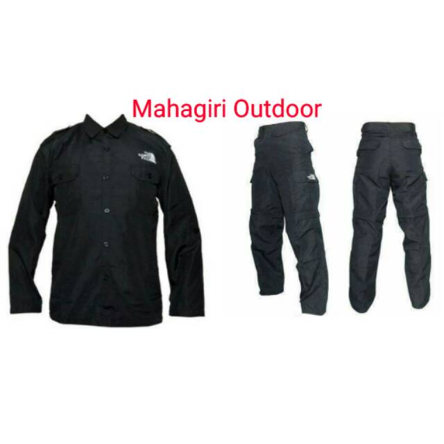 Paket pdl pdh cargo risptop kemeja hem baju celana baju lapangan kempolan camping outdoor