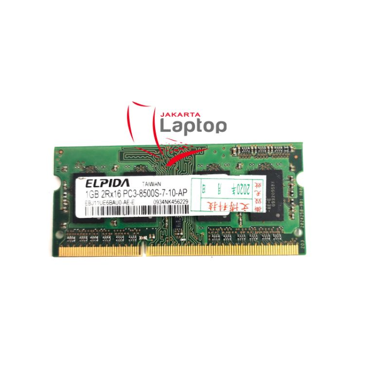 Ram laptop DDR3 Hynix Samsung Elpida 1gb PC 8500