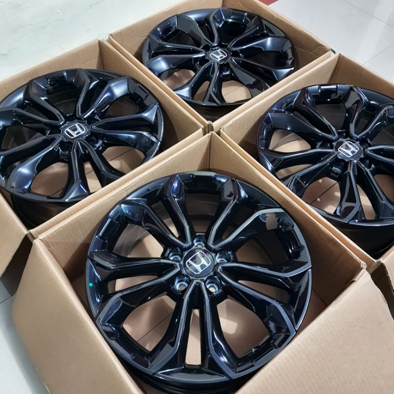 VELG ORI HONDA OEM CRV TURBO BLACK EDITION ORIGINAL ENKEI HONDA MOTOR