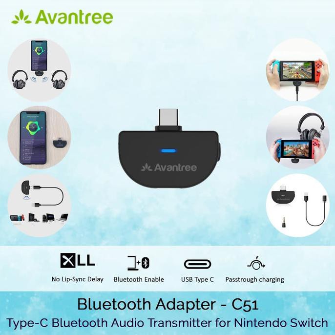 Avantree C51 Usb Type-C Bluetooth 5.0 Audio Transmitter Adapter