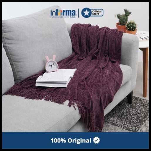 Informa - Selimut - Throw Caitlyn Purple 130X150 Cm