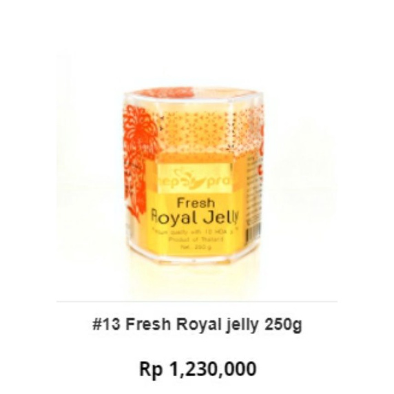 

Royal Jelly Thailand Thepprasit 250gr