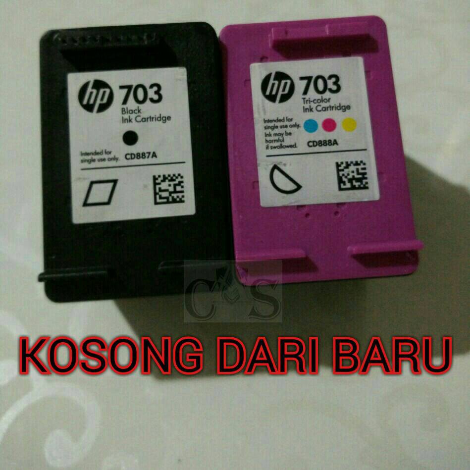 

TINTA HP 703 BLACK/COLOUR BEKAS