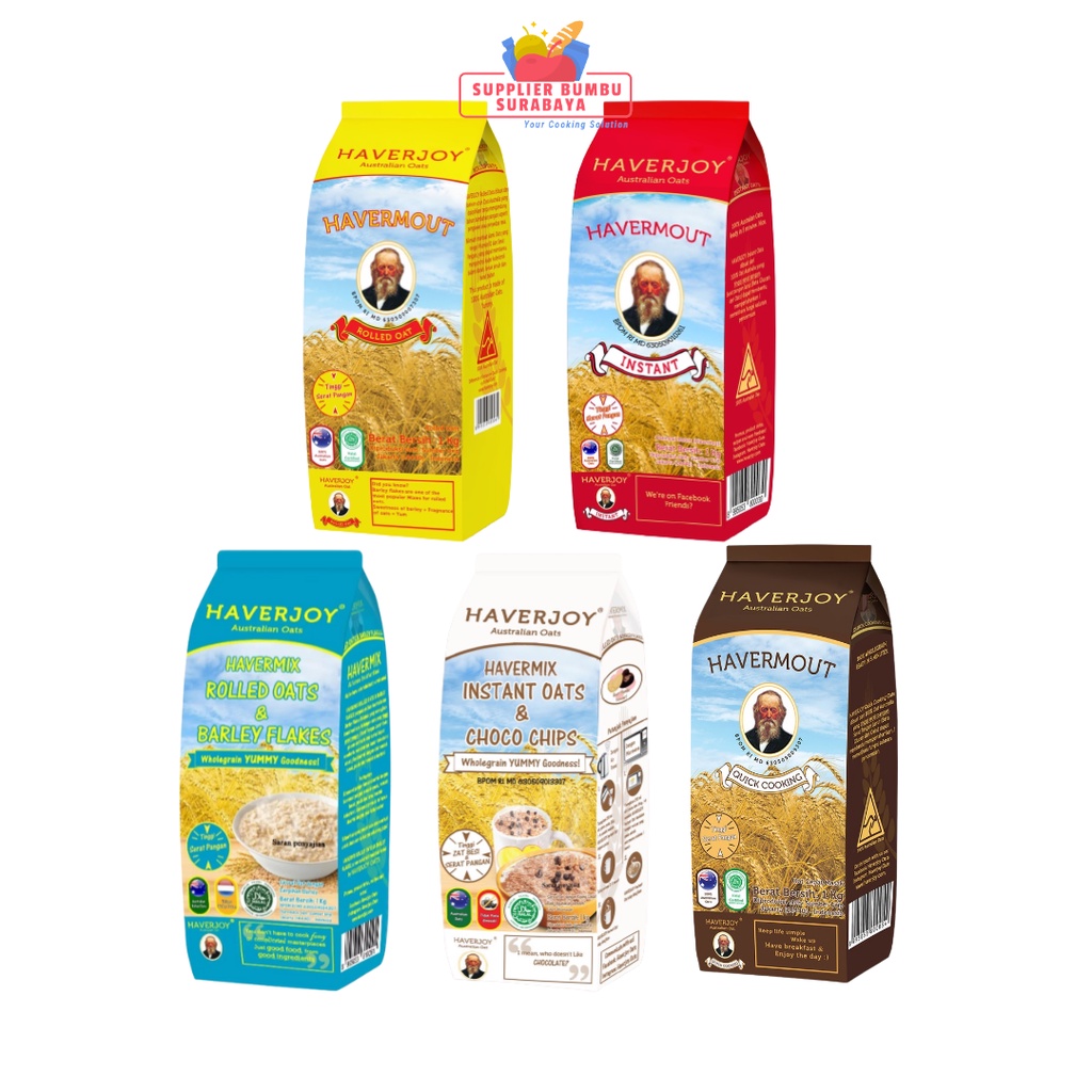 Haverjoy - Havermout Australian Oats / Oatmeal All Variants 1Kg