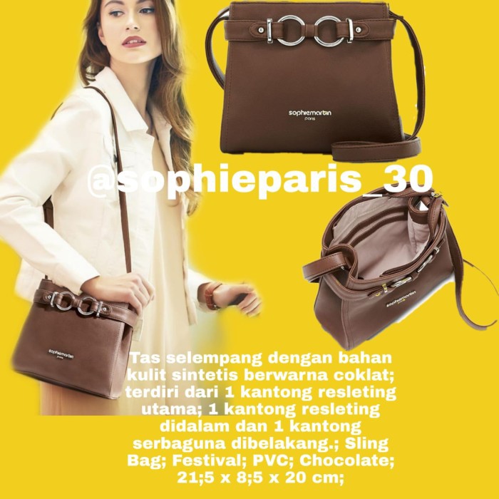 

Spesial Promo - Tas Sophie Martin Elizara T5451C3 Coklat Kulit Premium Import Murah Sm
