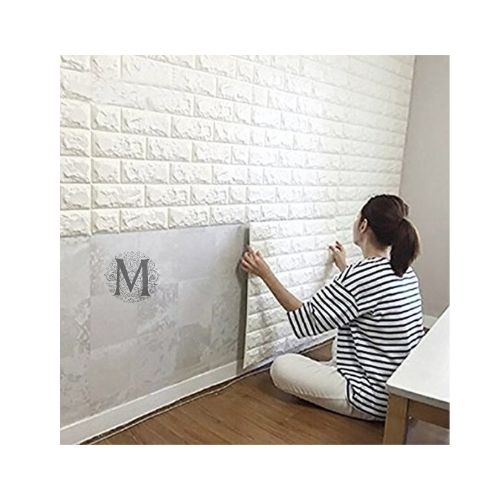[BISA COD] Wallpaper Dinding Stiker Wallfoam 3D Sticker Dekorasi Kamar Rumah Murah Motif Bata-4