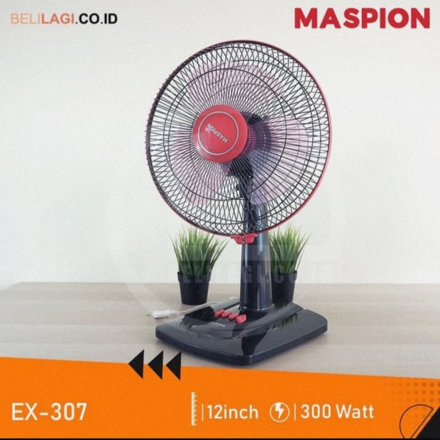 MASPION Kipas Angn Desk Fan 12&quot; / Kipas Angin Meja 12 inch EX 307 -  Garansi Resmi 1 Tahun