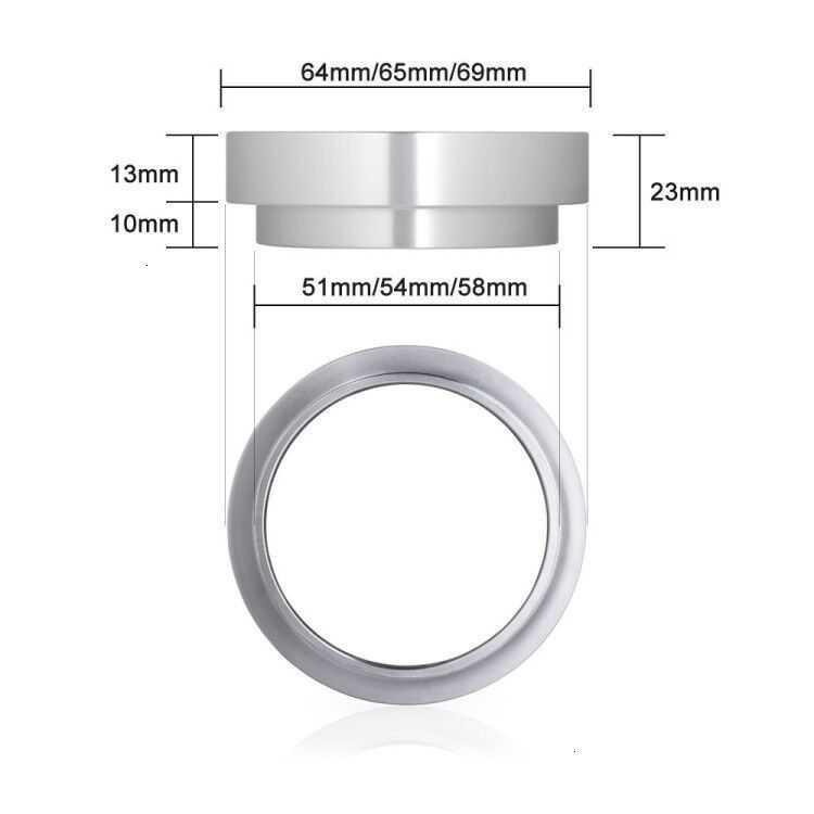 Dalinwell Dosing Ring Espresso Tamper Aluminium 54mm - YXA044