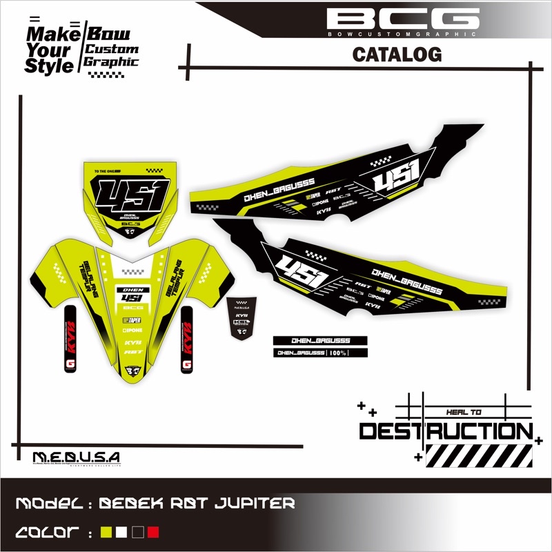 DECAL BEBEK RBT JUPITER Z BURHAN