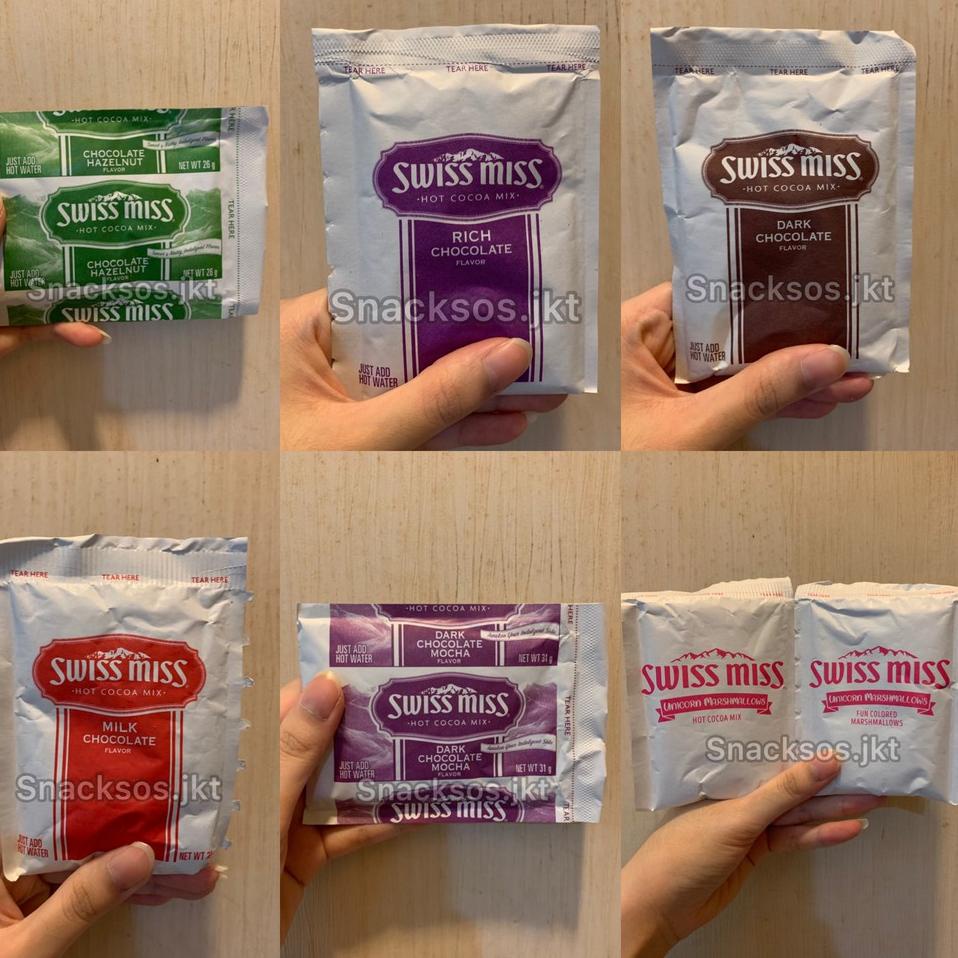 

(zkzr -382) SWISS MISS MILK CHOCOLATE / MARSHMALLOW / DARK CHOCOLATE / HAZELNUT / RICH CHOCOLATE 718OTTY