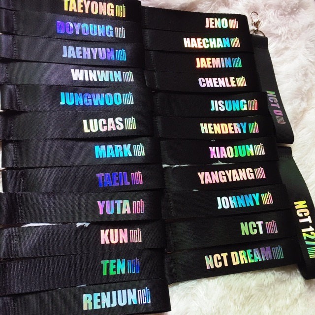 [kstuffind] (1) NCT Gantungan Kunci Keyring Lanyard Murah STrap Hologram NCT DREAM NCT U WayV NCT127