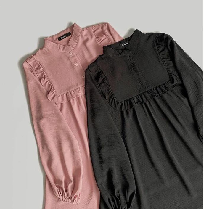 Soz CILA BLOUSE POLOS RAYON CRINKLE//KOREAN BLOUSE RAYON CRINKLE LD 110 CM/KUMPULAN BLOUSE BAHAN CRI