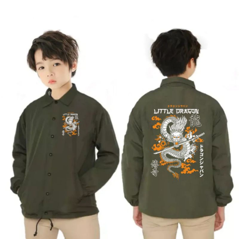 JAKET NAGA ANAK ANAK / JAKET COACH ANAK MOTIP NAGA / JAKET ANAK PRIA WANITA MURAH