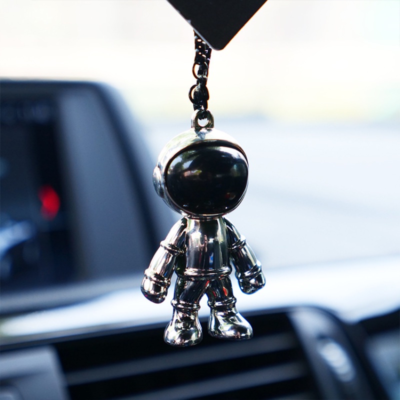 [ 1Pc Creative 3D Robot Spaceman  Astronaut Metal Keychain ][ Key Chains Accessories For Car ]