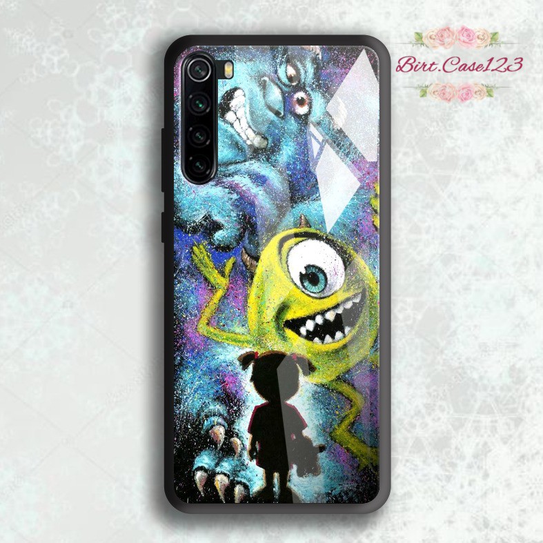 Case casing softcase silikon Gambar MONSTER INC back case glass samsung j2prime j3 j5 a01 a51 etc