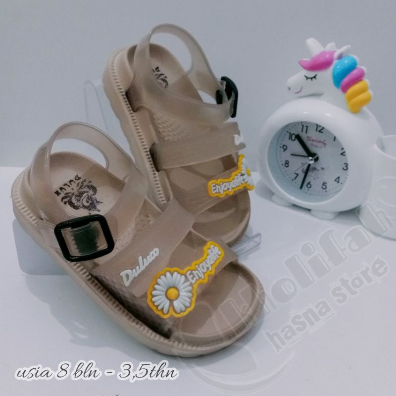 SANDAL ANAK PEREMPUAN 0 - 3,5thn TALI BUNGA MATAHARI  Dulux 323e