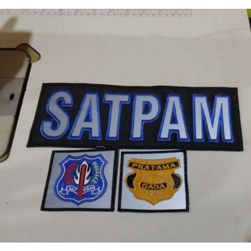 Logo Bordir timbul Satpam
