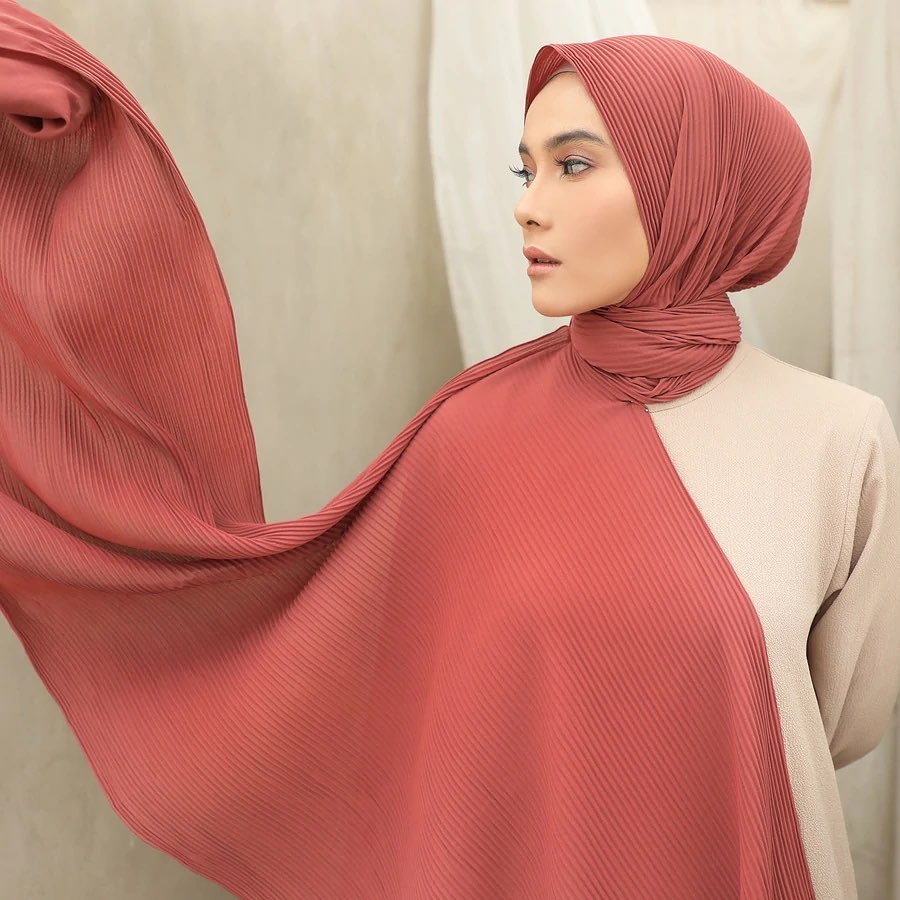 Pashmina LIDI Malay Pashmina Plisket Pleated Shawl Pashmina Lidi Matt Ceruty Babydoll FULL PLISKET / UJUNG POLOS / LASERCUT