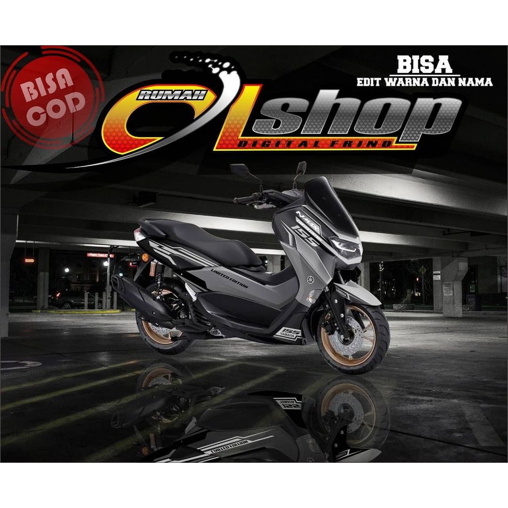 Sticker decal full body Yamaha Nmax HItam Abu