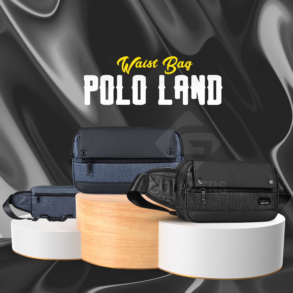 Tas Selempang Pria Waistbag Cowok Slempang Pria POLO LAND MULTIFUNGSI - Distributor